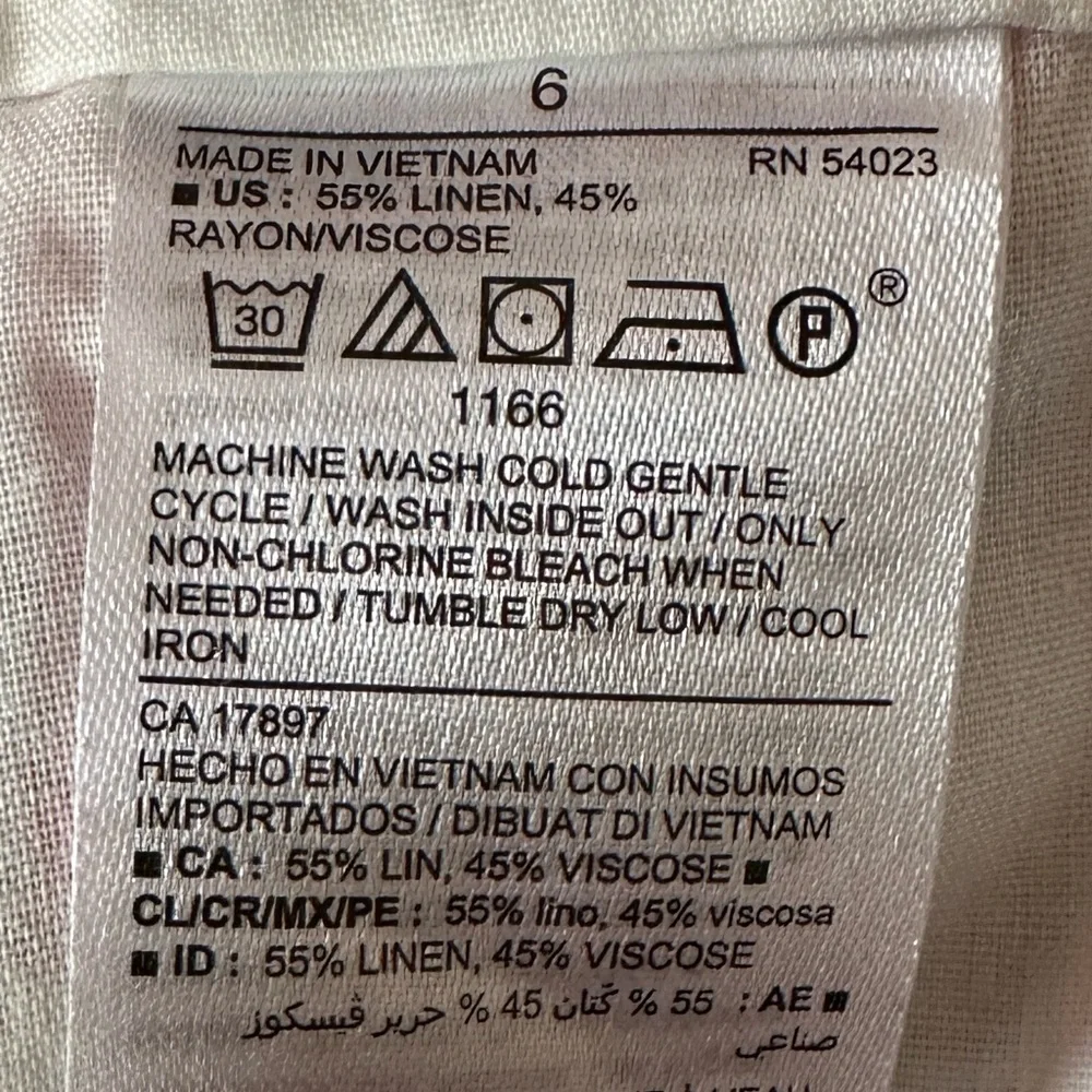 Old Navy Mid-Rise Linen Blend Everyday Shorts sz 6 Red Blue Green Pink Summer
